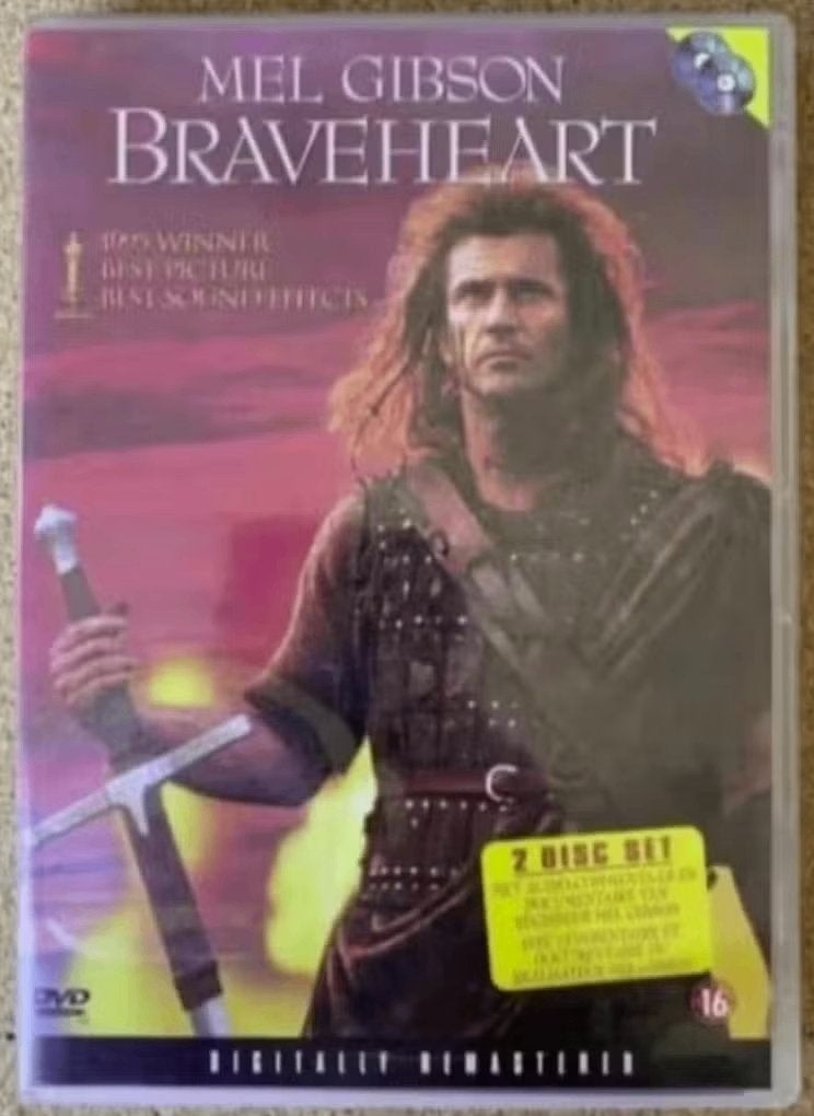 2-DVD Braveheart met Mel Gibson; audio-commentaar regisseur, Cd's en Dvd's, Vanaf 16 jaar, Ophalen of Verzenden, Zo goed als nieuw