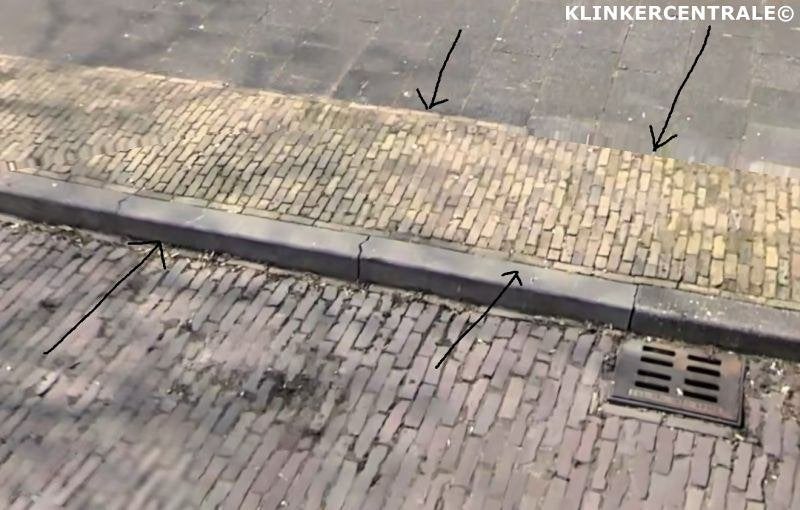 250m2 brons geel gebakken klinkers ca. 4x6x15cm ijsseltjes.