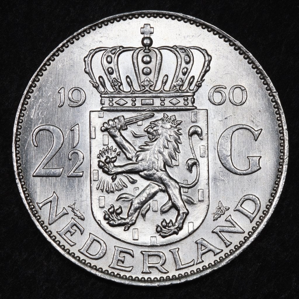 Rijksdaalder 1960. Unc. (P), Koningin Juliana, Zilver, Ophalen of Verzenden, Losse munt