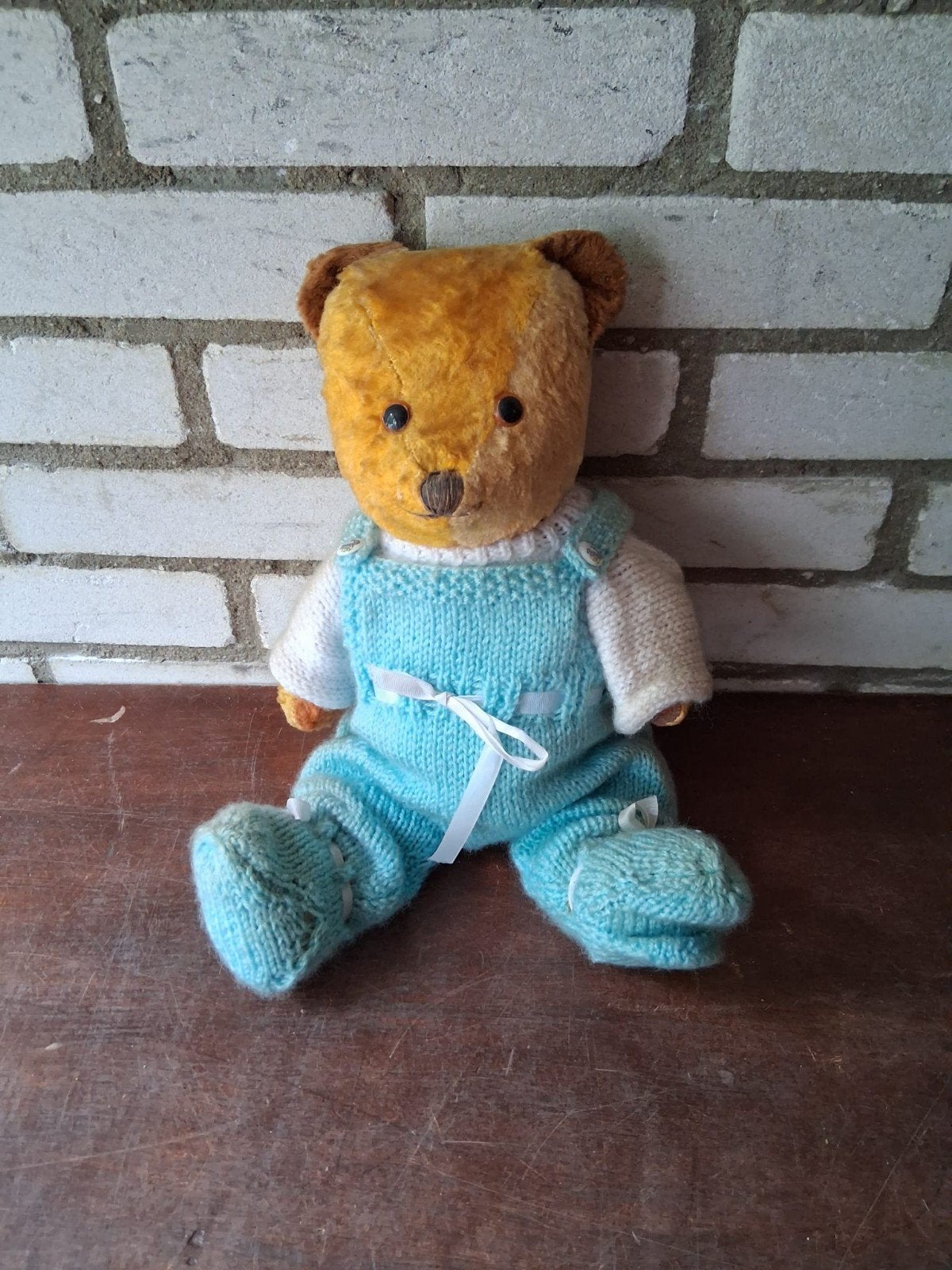 Oude beer, Verzamelen, Beren en Cherished Teddies, Ophalen, Zo goed als nieuw, Stoffen beer, Overige merken