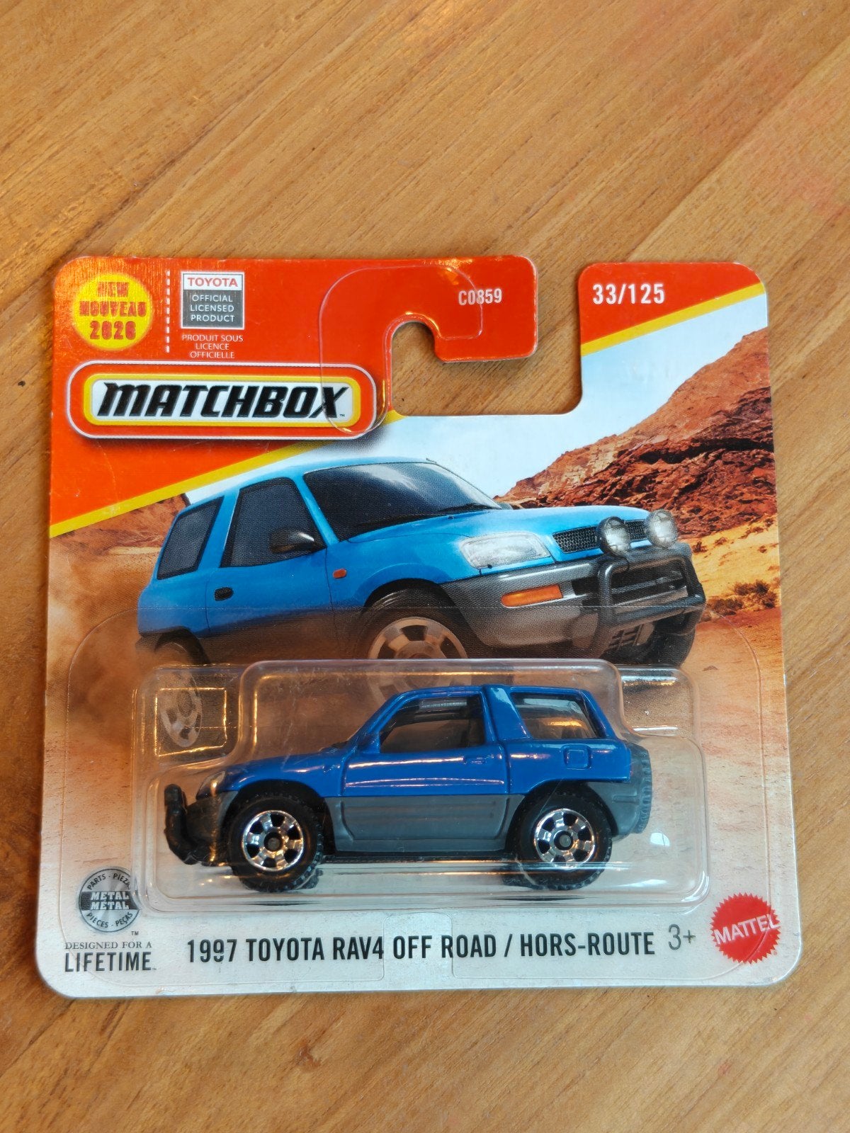 Matchbox Toyota Rav 4 Off Road BLAUW, Ophalen of Verzenden, Nieuw, Auto