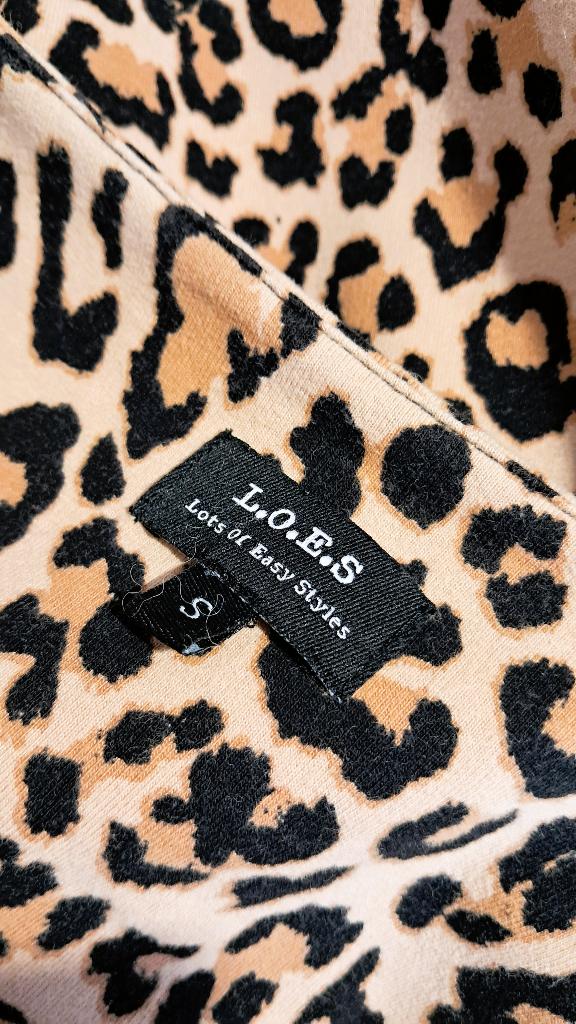 L.O.E.S. 💐 dierenprint tuniek mt S, Studio Anneloes, Bruin, Verzenden, Zo goed als nieuw