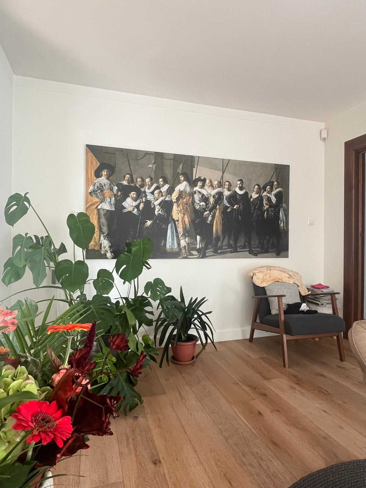 Schilderij print van Frans Hals, schutterij 110cm x 230cm, Ophalen