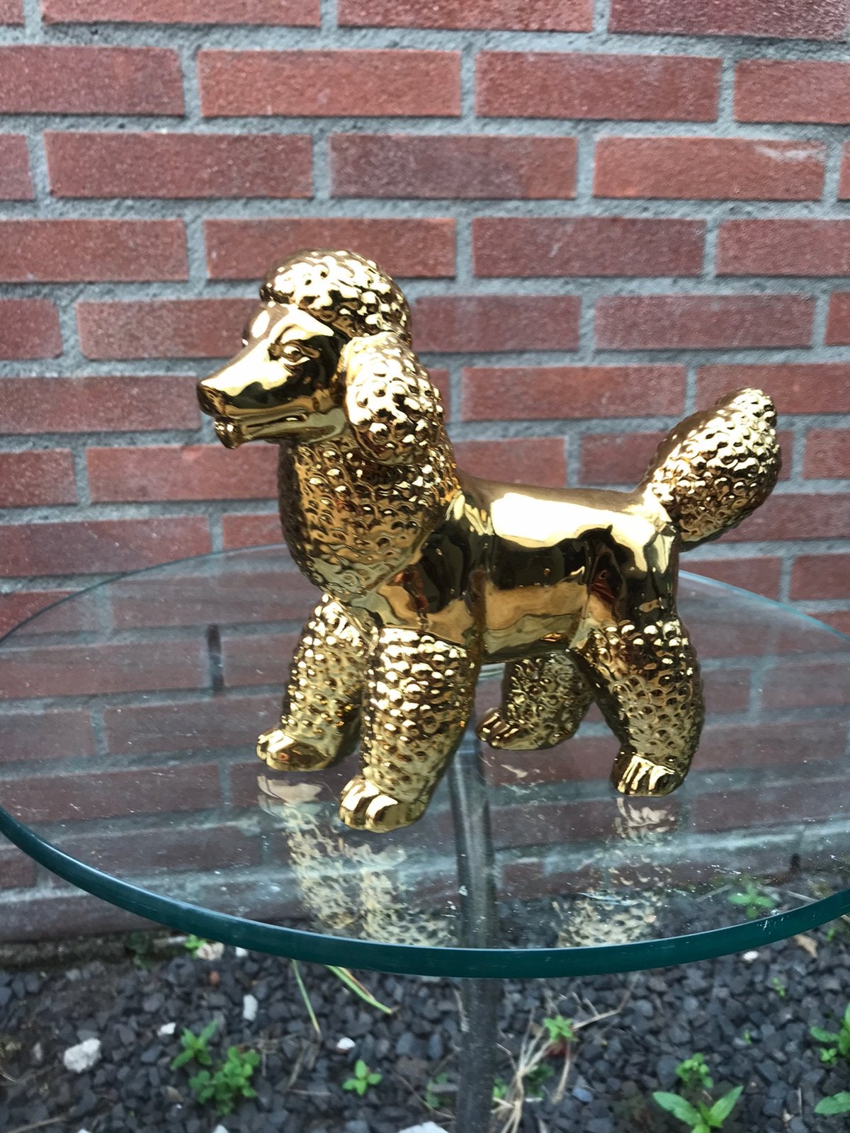 Gouden poedel beeldje, Ophalen, Gebruikt, Dier