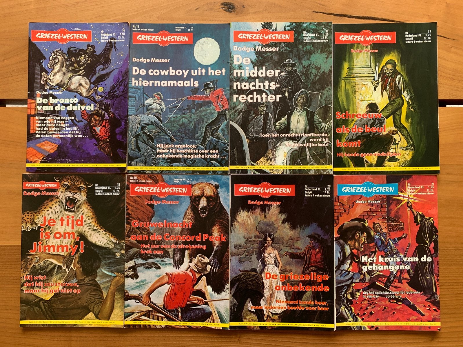 Griezel-Western / Pulp Magazines Jaren 70 (15 stuks), Ophalen of Verzenden, 1960 tot 1980, Nederland, Tijdschrift