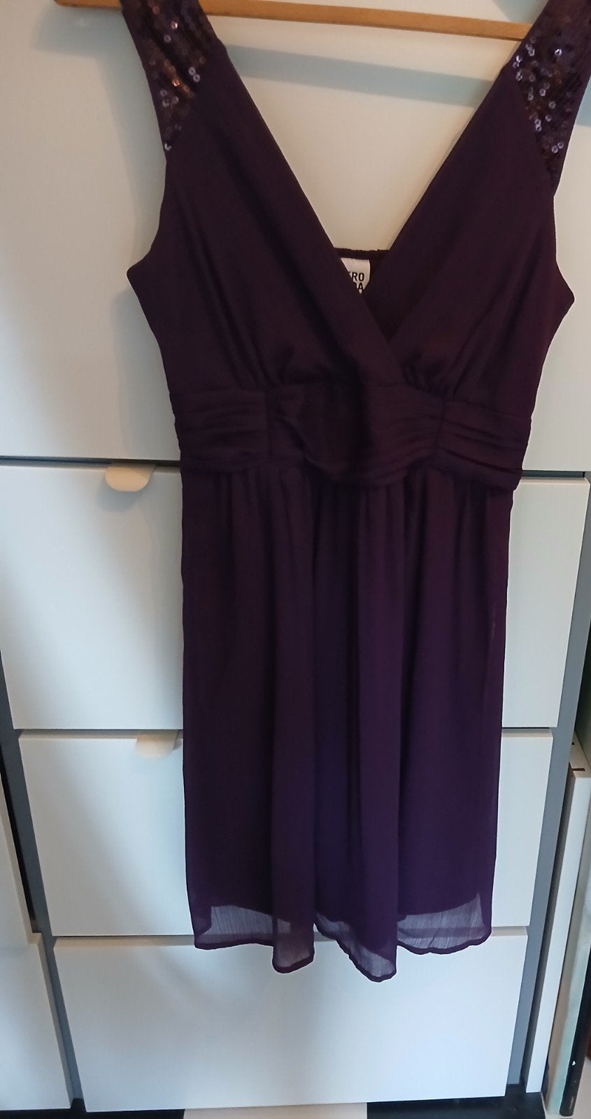 Vero Moda paarse jurk met pailletten, maat M, Maat 38/40 (M), Vero Moda, Paars, Ophalen of Verzenden