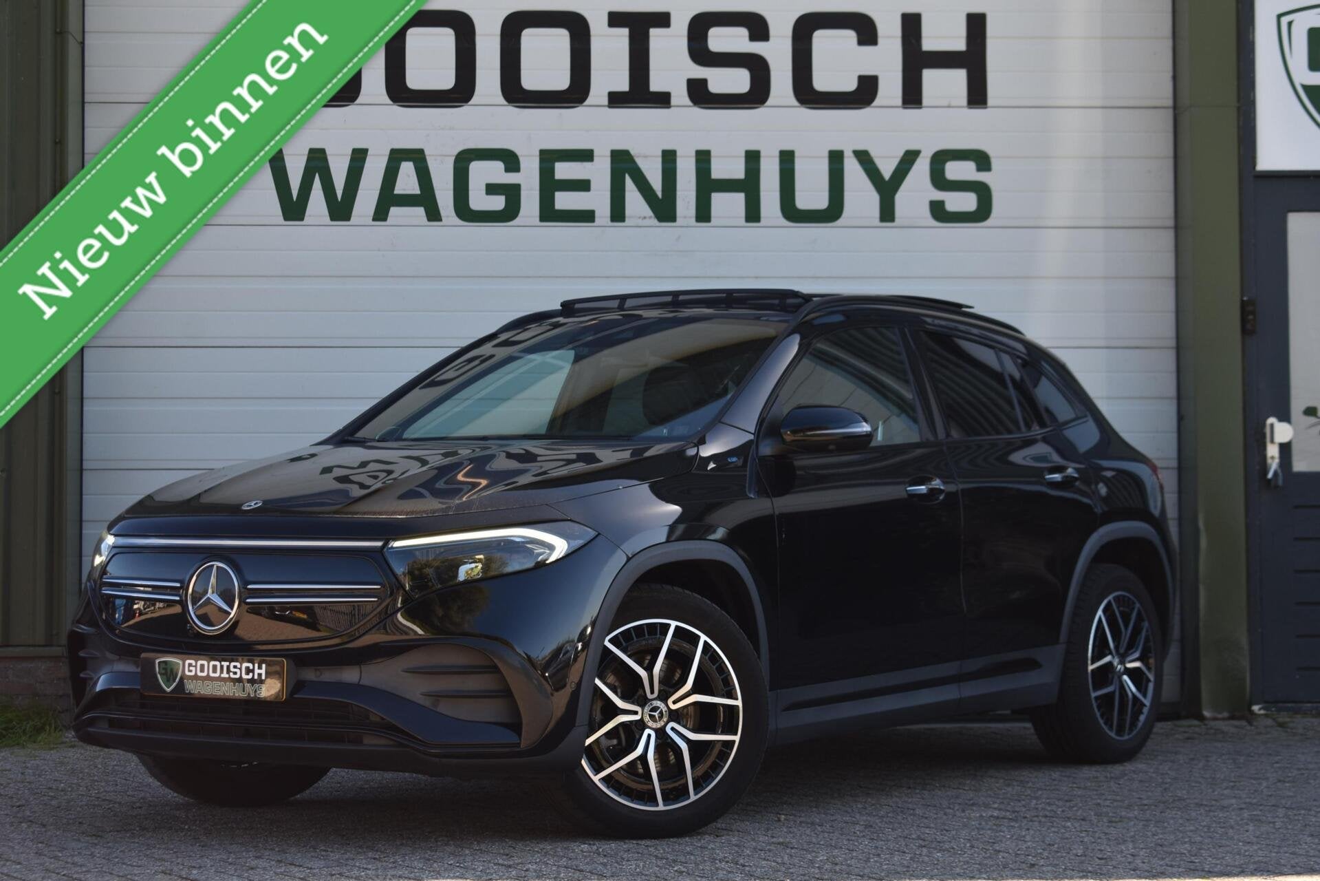 Mercedes EQA 250 Business Solution AMG 67 kWh | Pano | Sfeer, Auto's, 750 kg, 190 pk, Met garantie (alle), Zwart
