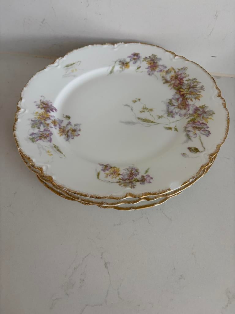 Vintage dinerborden Reinders Arnhem - Bloemmotief, 24cm, Antiek en Kunst, Ophalen of Verzenden
