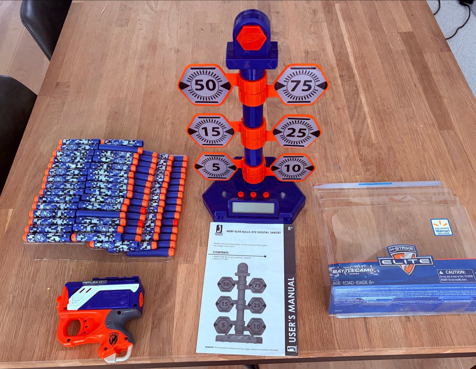 Nerf N-Strike Elite BattleCamo set met digitaal doelwit, Ophalen of Verzenden, Gebruikt, Jongen of Meisje