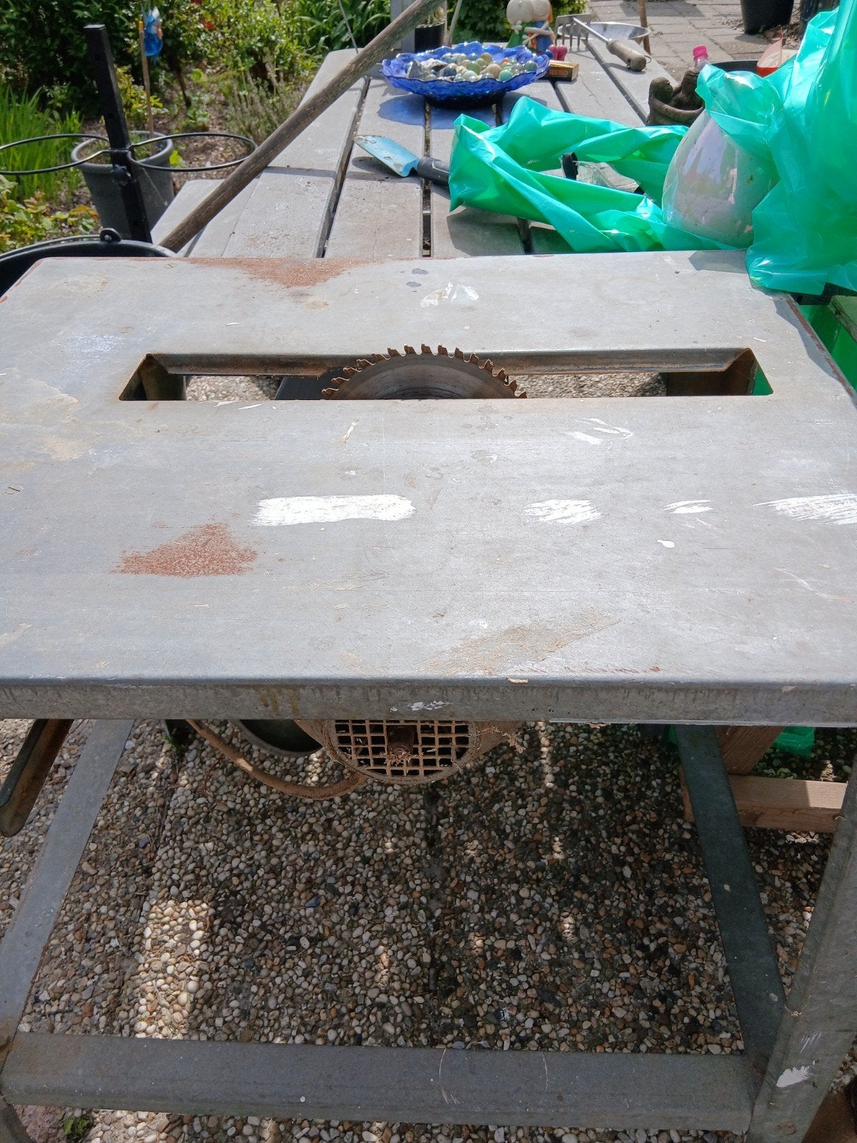 Robuuste Tafelcirkelzaag - Gebruikt, Doe-het-zelf en Verbouw, Gereedschap | Zaagmachines, Ophalen, Gebruikt, Cirkelzaag, 70 mm of meer