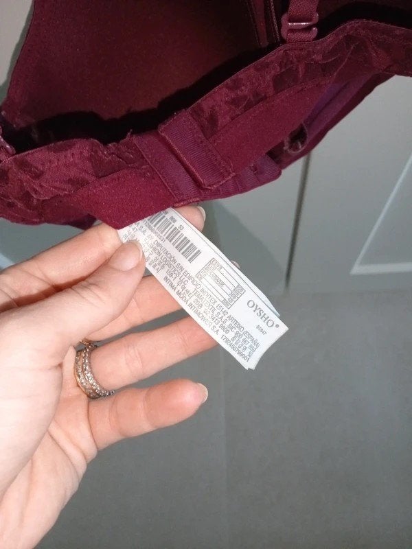 oysho bordeauxrode bralette, Kleding | Dames, Oysho, Verzenden, Rood, BH