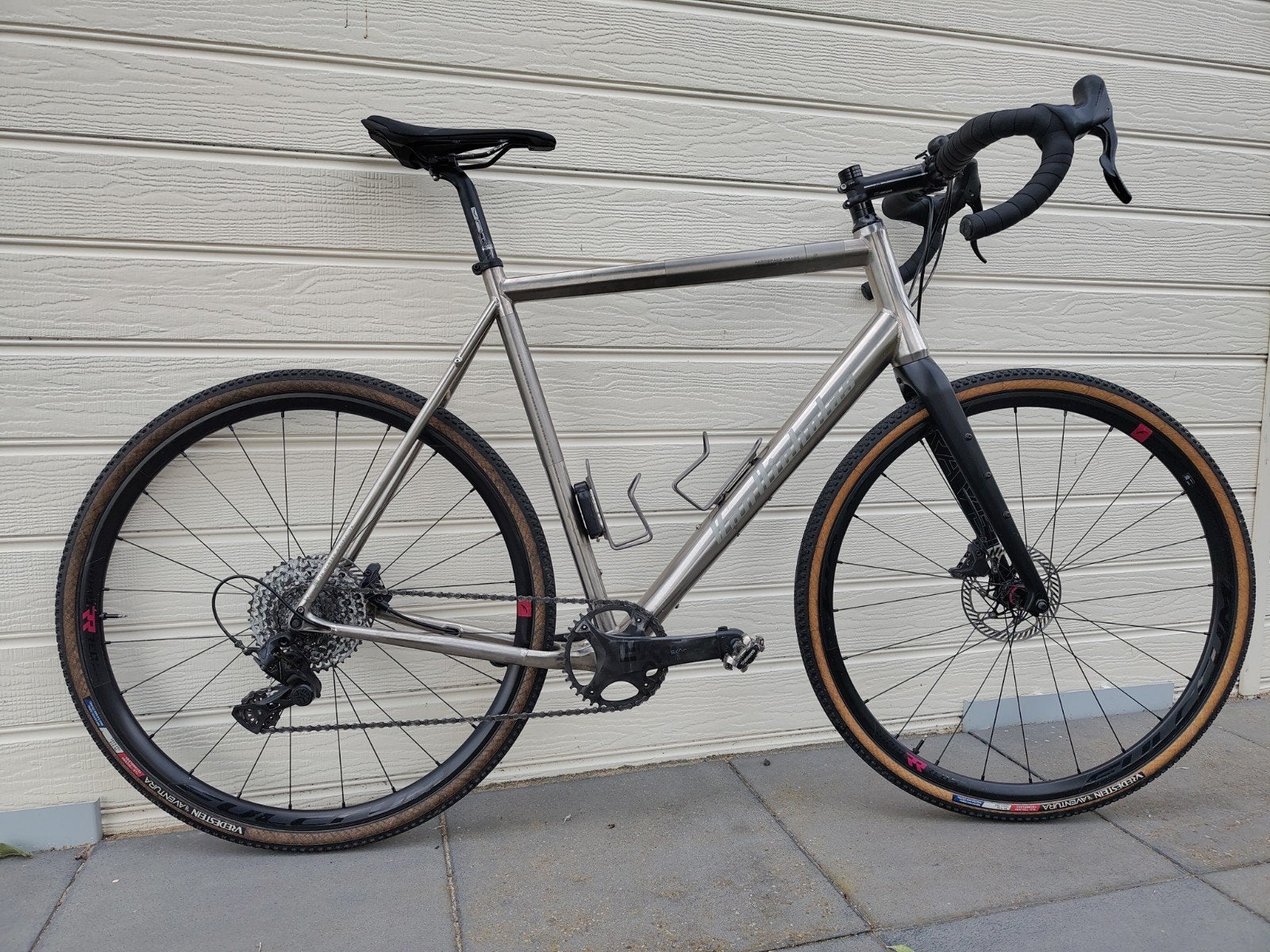 Prachtige titanium Van Nicholas Rowtaq gravelbike -, Fietsen en Brommers, 28 inch, Gebruikt, 10 tot 15 versnellingen, 57 tot 61 cm
