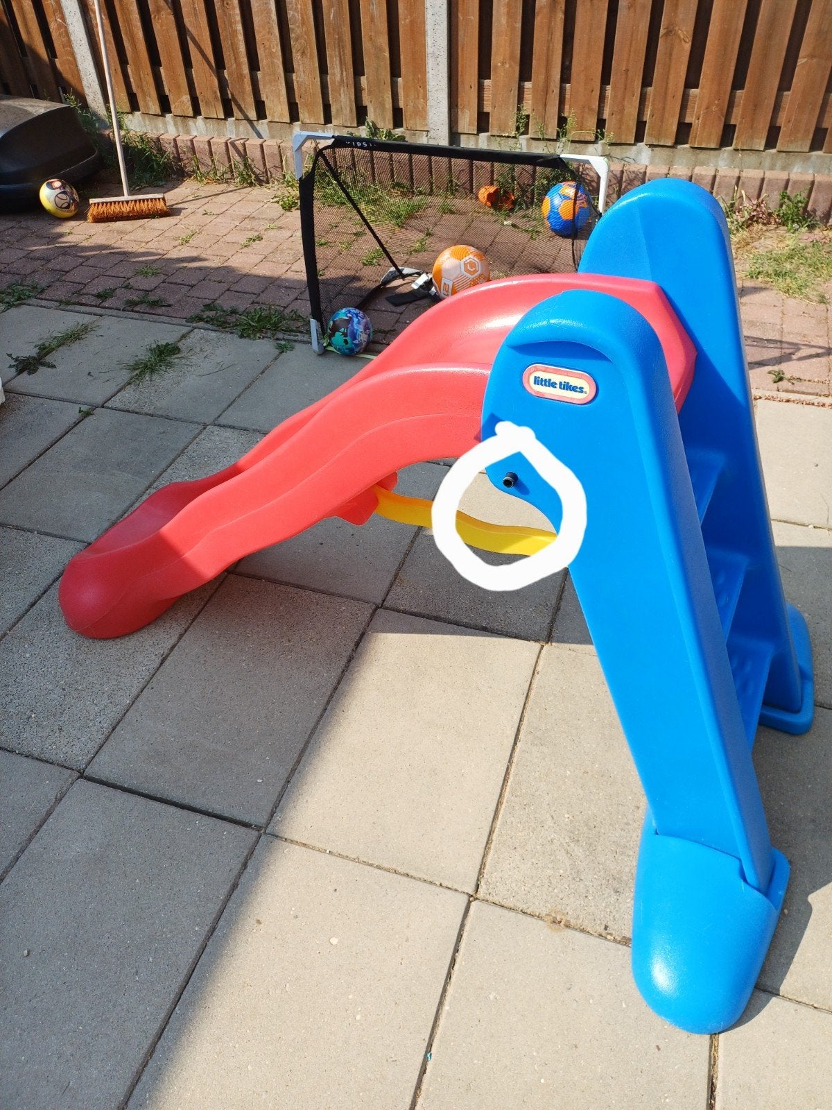 Little Tikes Glijbaan - Rood/Blauw, Kinderen en Baby's, Speelgoed | Buiten | Speeltoestellen, Ophalen, Gebruikt, Glijbaan