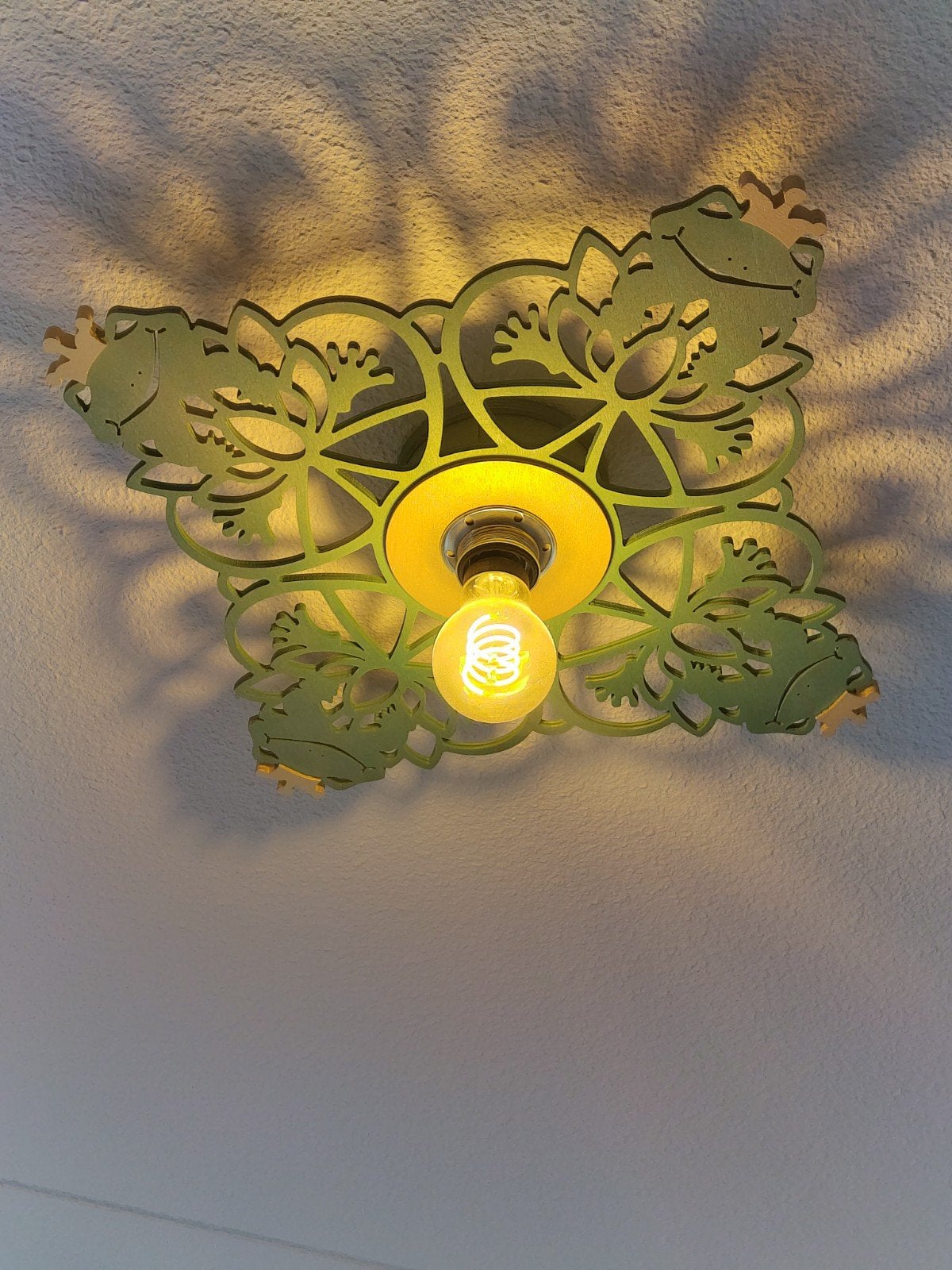 De Noest Handgemaakte plafondlamp/ Kikkerlamp voor Kinderkam, Kinderen en Baby's, Kinderkamer | Inrichting en Decoratie, Ophalen of Verzenden