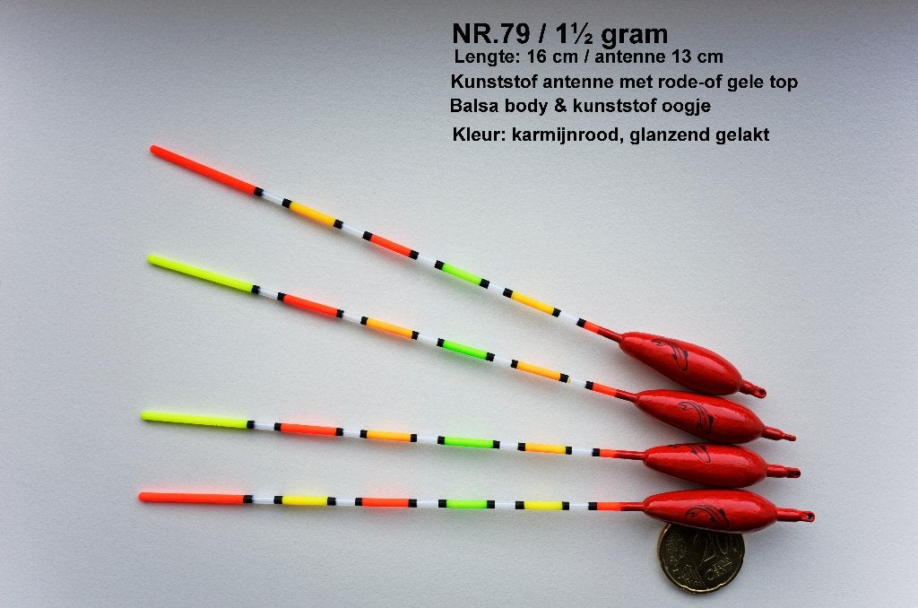 KARPER/BRASEM DOBBER HANDBUILT NR. 79 / 1½ gram, Ophalen of Verzenden, Nieuw, Dobber of Lood