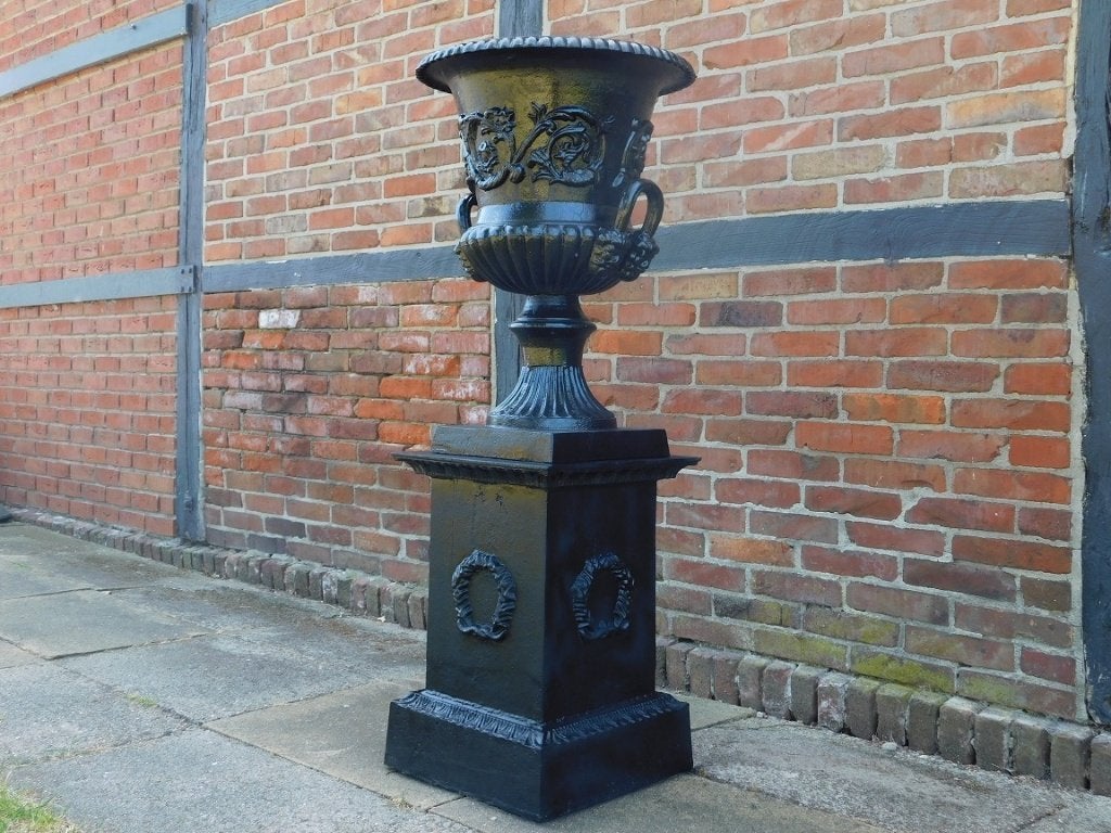 Grote Sokkel - Zuil | Gietijzer | Zwart, Tuin en Terras, ., Nieuw, Ophalen of Verzenden, .