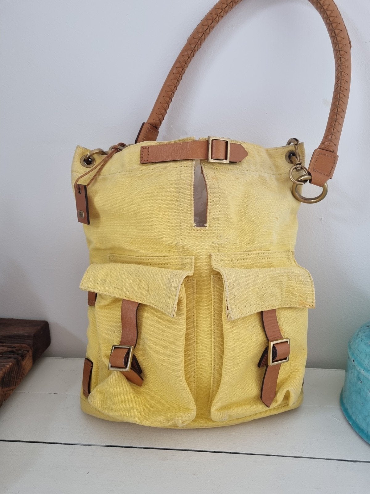 AUTHENTIC Gucci by Tom Ford '03 schoudertas cargo ORIGINEEL, Verzenden, Gebruikt, Geel, Handtas