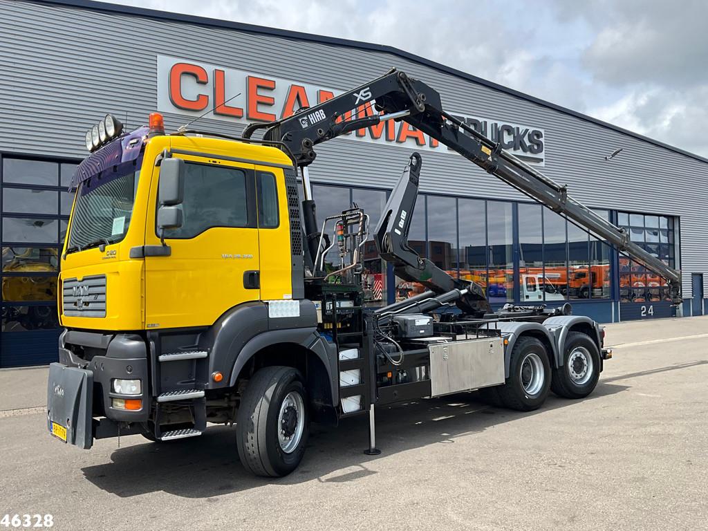 MAN TGA 28.350 6x4 Hiab 12 Tonmeter laadkraan (bj 2006), Parkeercamera, MAN, Origineel Nederlands, Euro 4