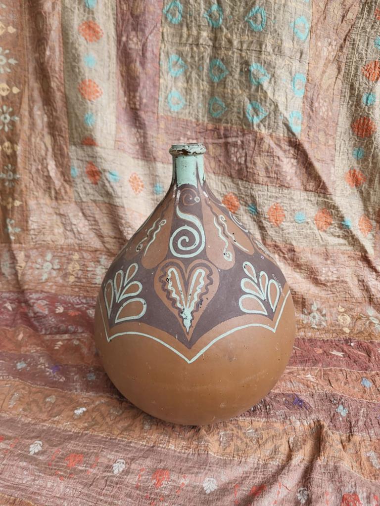 Brocant grote franse gistfles,bolfles/ allegonda, Ophalen of Verzenden