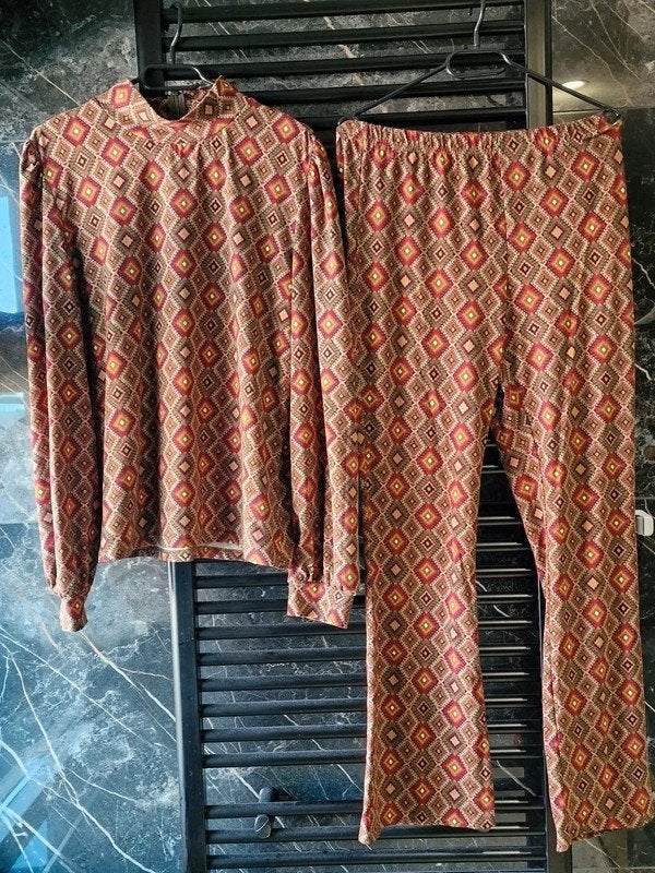 Lofty Manner Retro Co-ord Set XL, Kleding | Dames, Maat 46/48 (XL) of groter, Ophalen of Verzenden, Zo goed als nieuw, Korte mouw