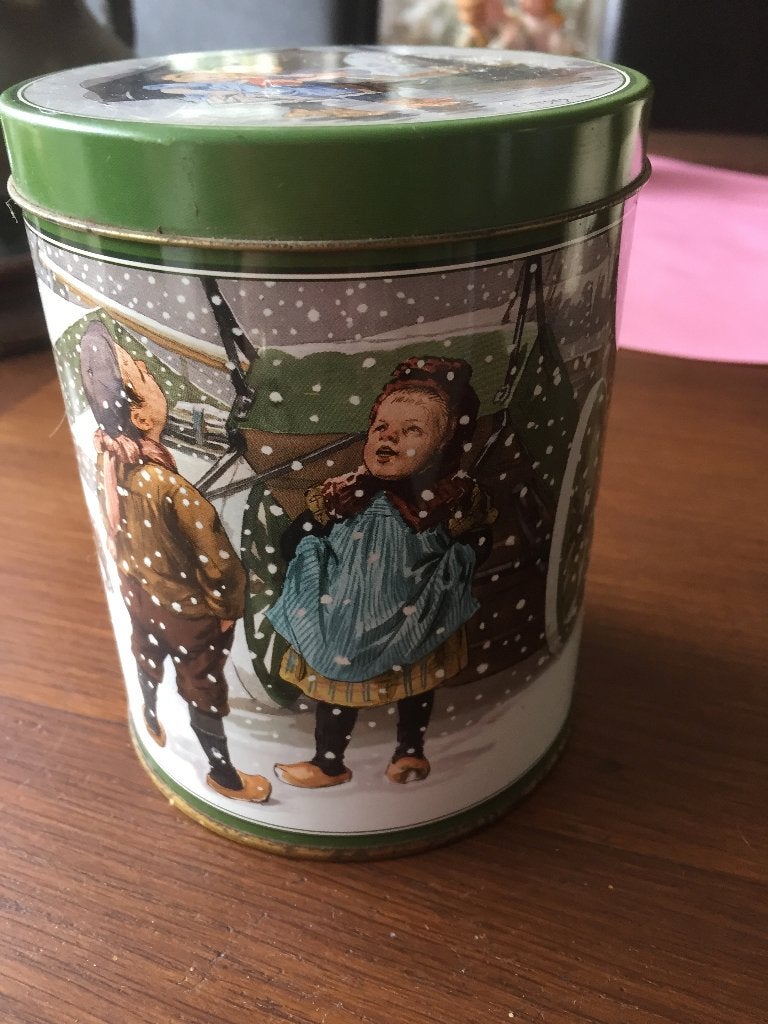 Rond Trommeltje met deksel van Ot en Sien, Ophalen