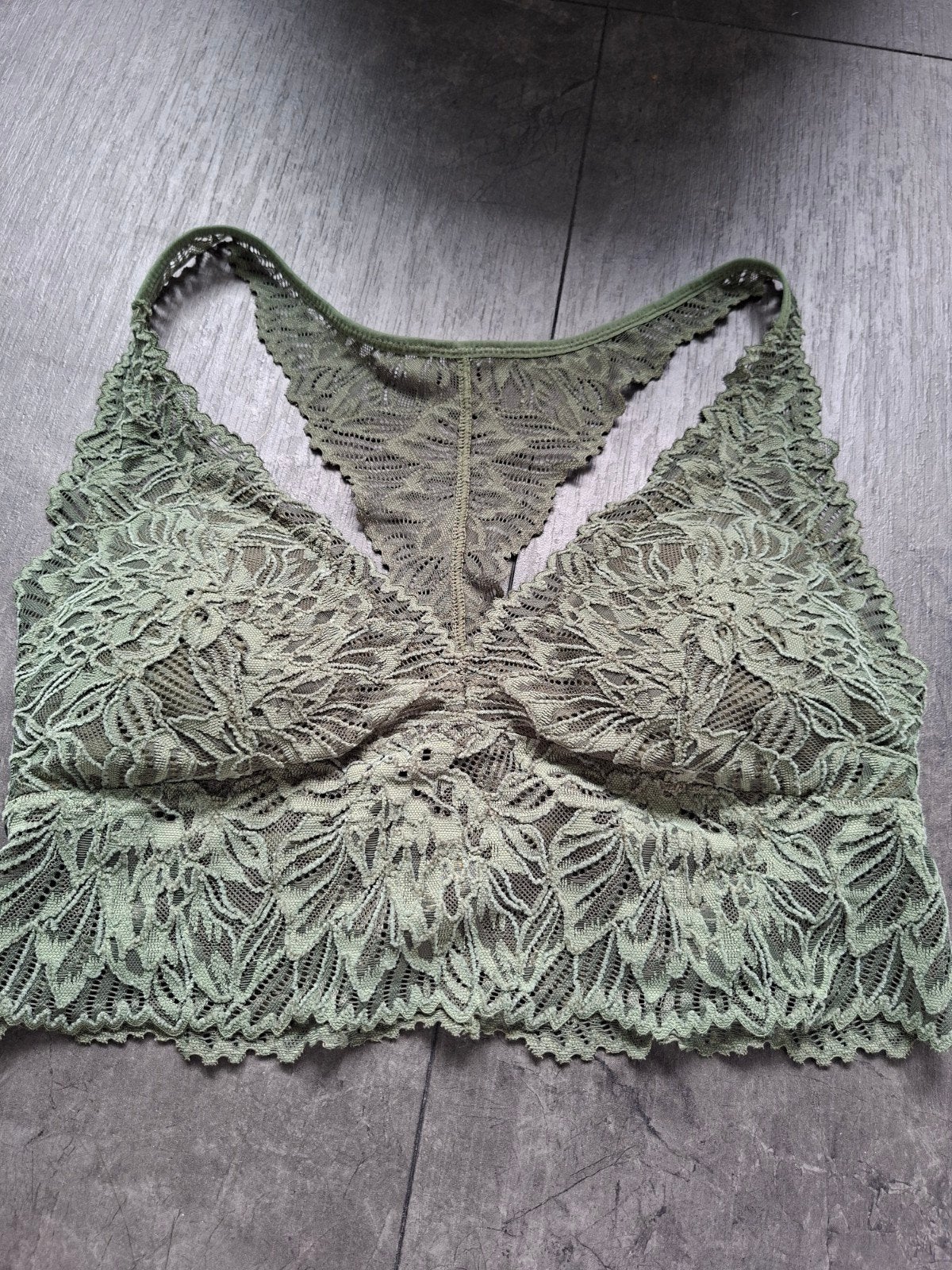 Moost Wanted Kanten Bralette Top - Mt L - Uitstekende Staat, Moost Wanted, Ophalen of Verzenden, Groen, BH