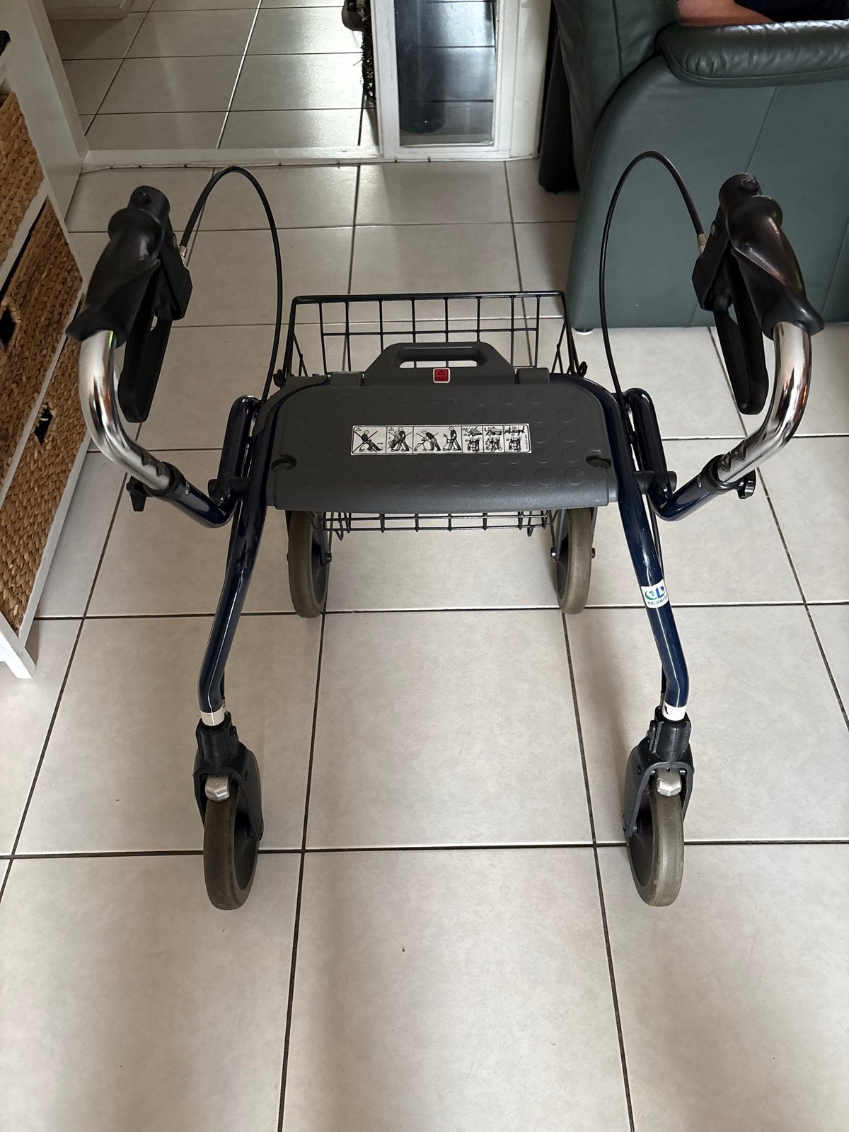Blauwe Invacare Dolomite Legacy 520, Diversen, Ophalen, Opvouwbaar, Gebruikt