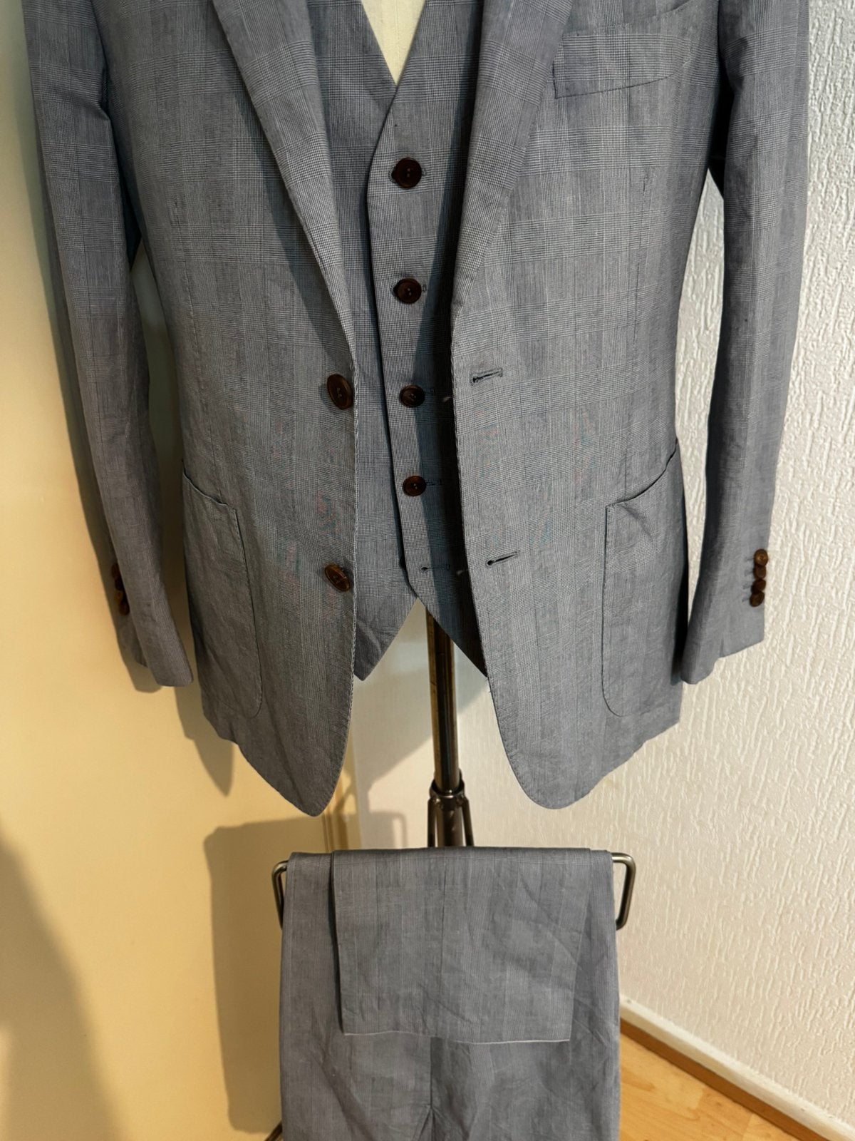 Suitsupply driedelig pak, Verzenden, Zo goed als nieuw, Maat 48/50 (M), Grijs