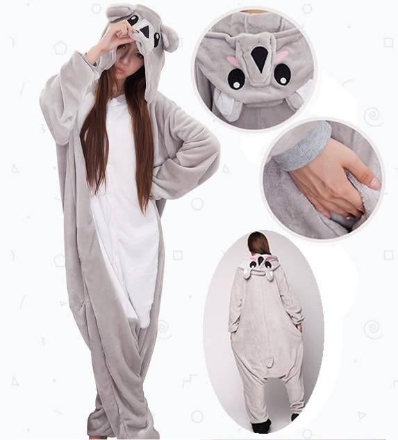 Koala onesie verkleden huispak kind dames heren NIEUW grijs, Ophalen of Verzenden, Nieuw, 134 t/m 140, Jongen of Meisje