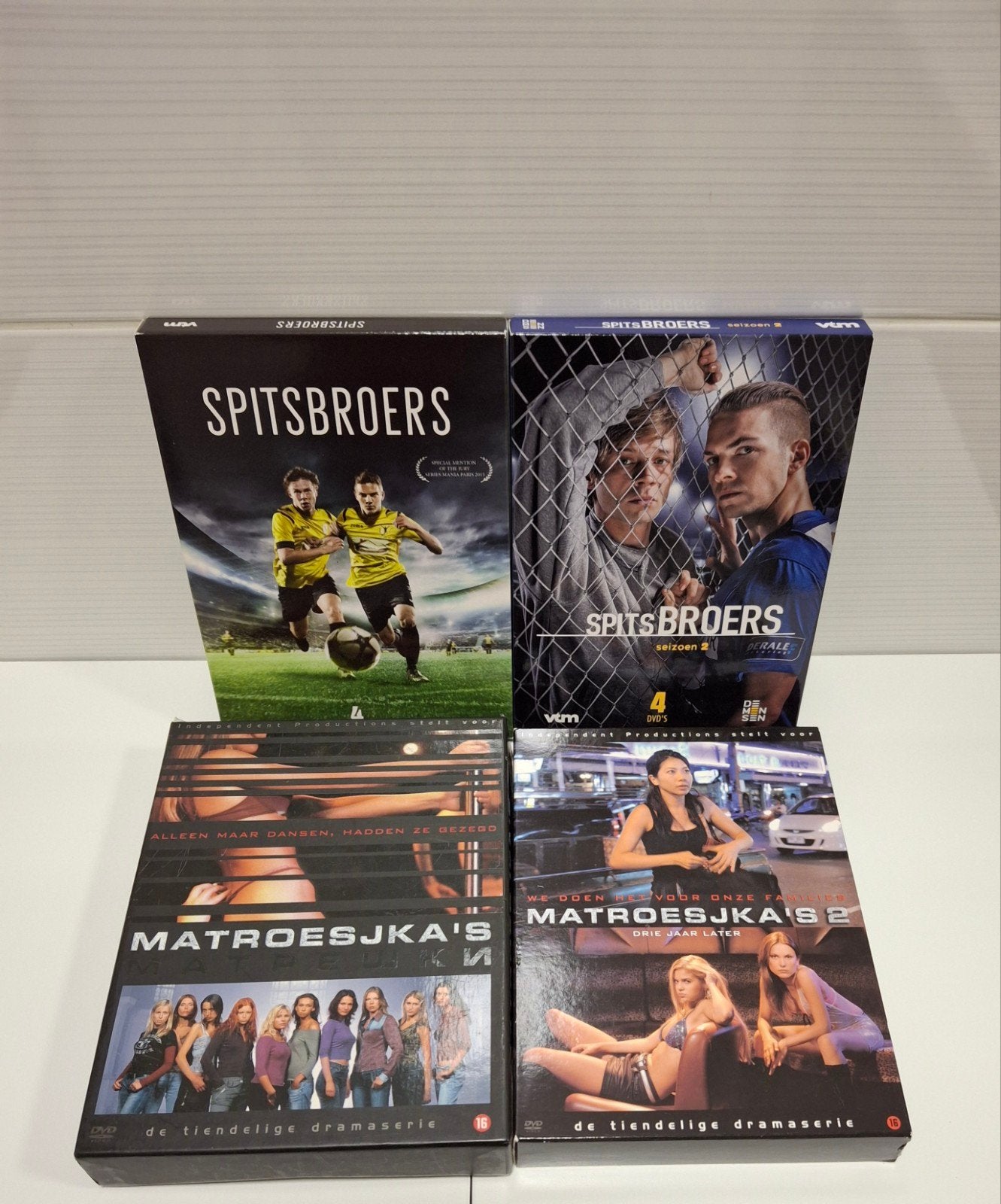 complete vlaamse serie spitsbroers + matroesjka s, Alle leeftijden, Ophalen of Verzenden, Zo goed als nieuw, Drama