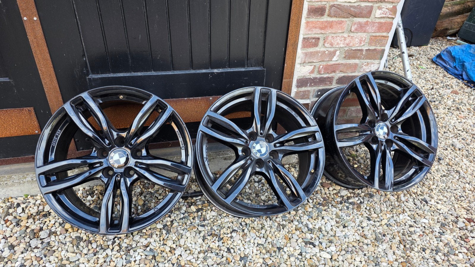 BMW 441M 18 inch velgen zwart 5x112 (3 stuks), Ophalen, Gebruikt, BMW