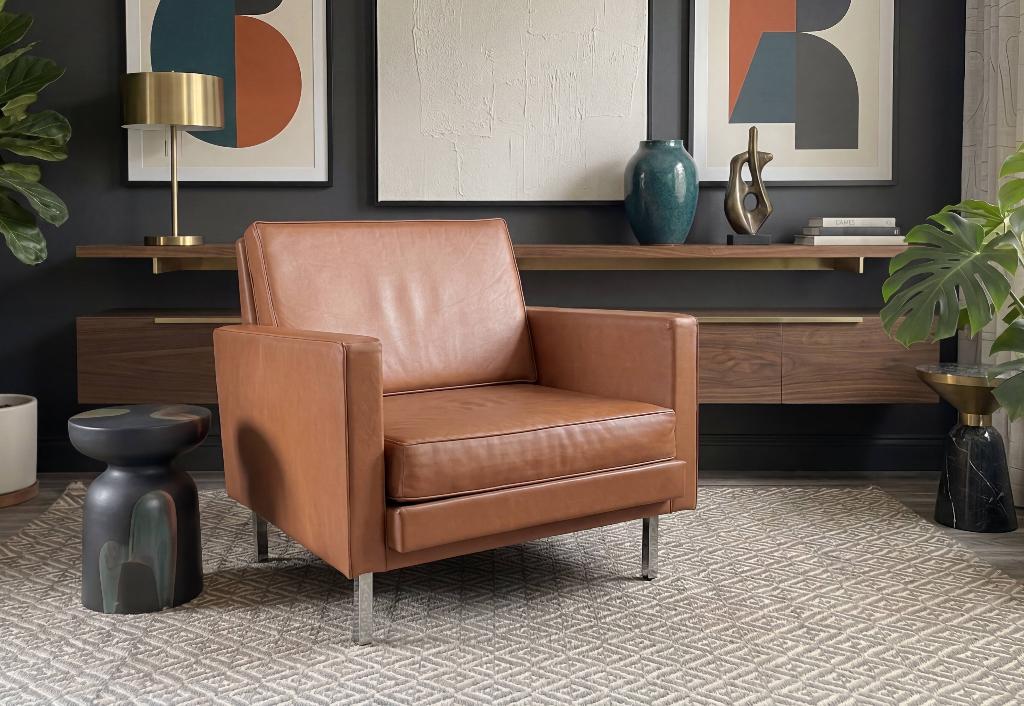 Herman Miller George Nelson Loose Cushion fauteuil 5681 TOP, Ophalen, Overige materialen, 75 tot 100 cm, Zo goed als nieuw