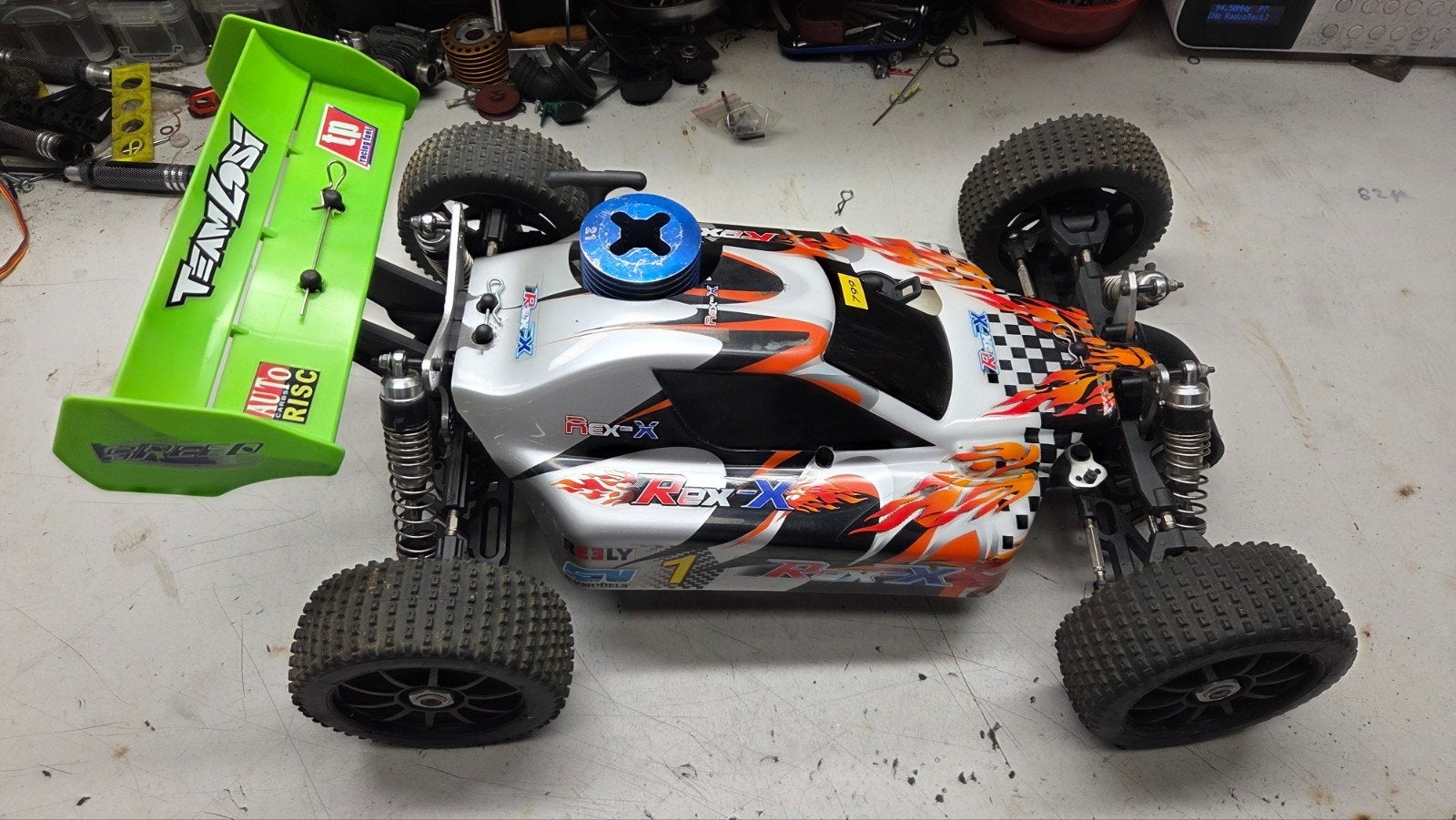Te koop mooie reely rex, Hobby en Vrije tijd, Gebruikt, Ophalen of Verzenden, Schaal 1:8, Nitro
