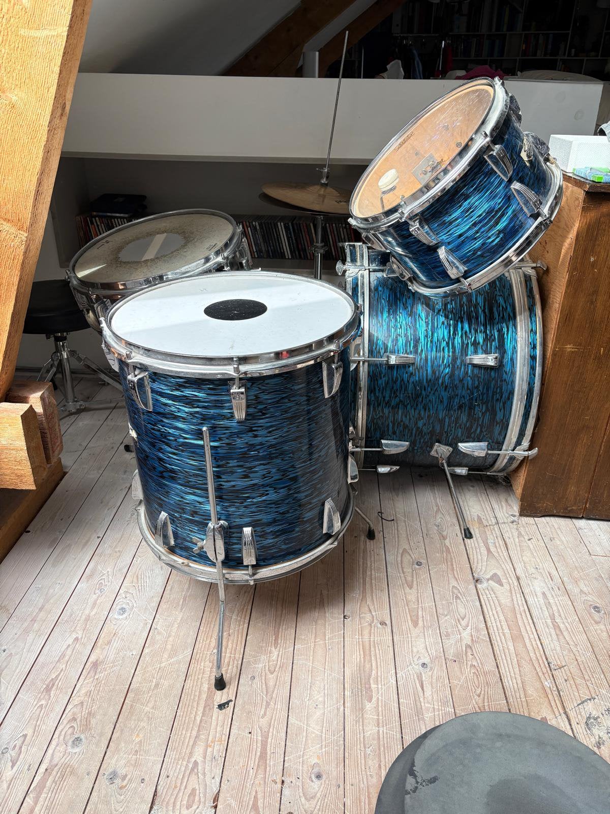 Sonor drumstel, bouwjaar jaren 70, Muziek en Instrumenten, Ophalen, Gebruikt, Sonor