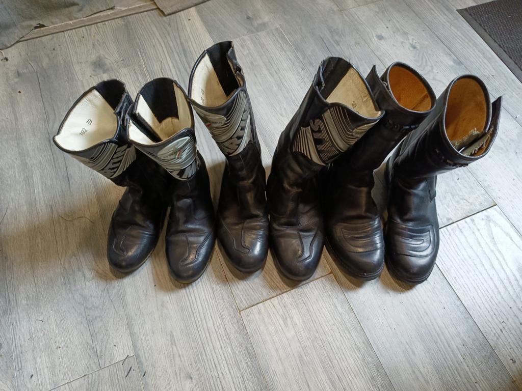 3 paar motorlaarzen, Ophalen of Verzenden, Tweedehands, Laarzen