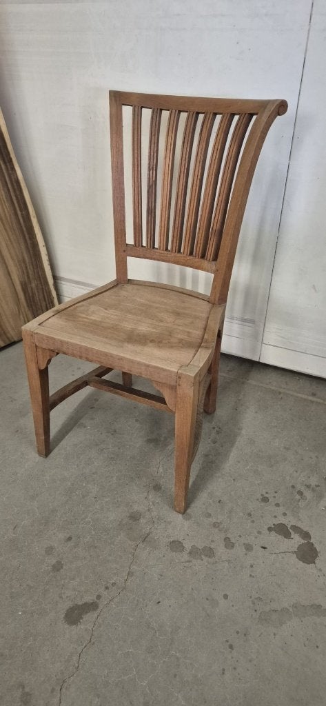 Set teak houten stoelen 5x, Huis en Inrichting, Stoelen, Bruin, Ophalen of Verzenden, Zo goed als nieuw, Vijf, Zes of meer stoelen