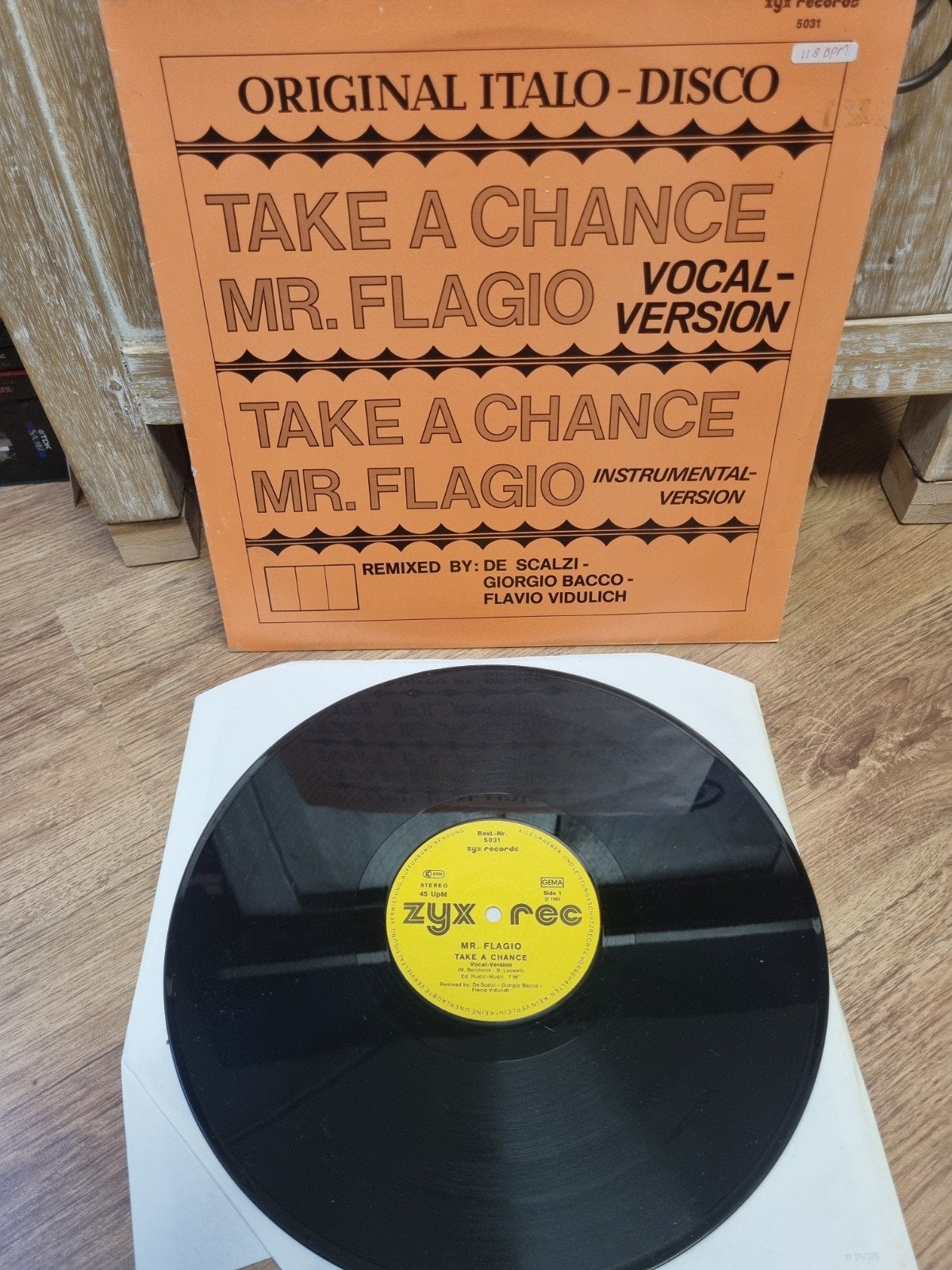 12"Mr. Flagio – Take A Chance, Cd's en Dvd's, Vinyl | Dance en House, Ophalen of Verzenden, Zo goed als nieuw, Overige formaten