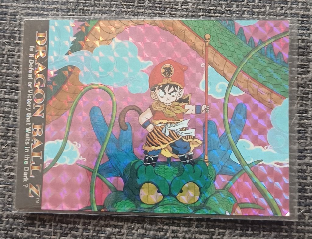 Dragon Ball Z Foil Kaart - Is it Defeat or Victory? Uit 1996, Ophalen of Verzenden, Zo goed als nieuw, Losse kaart, Foil