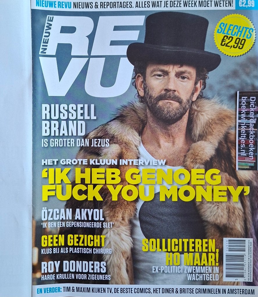 Nieuwe Revu 45, 2013; Het grote Kluun interview, R. Donders, Verzamelen, Ophalen of Verzenden, Zo goed als nieuw, Boek, Tijdschrift of Artikel