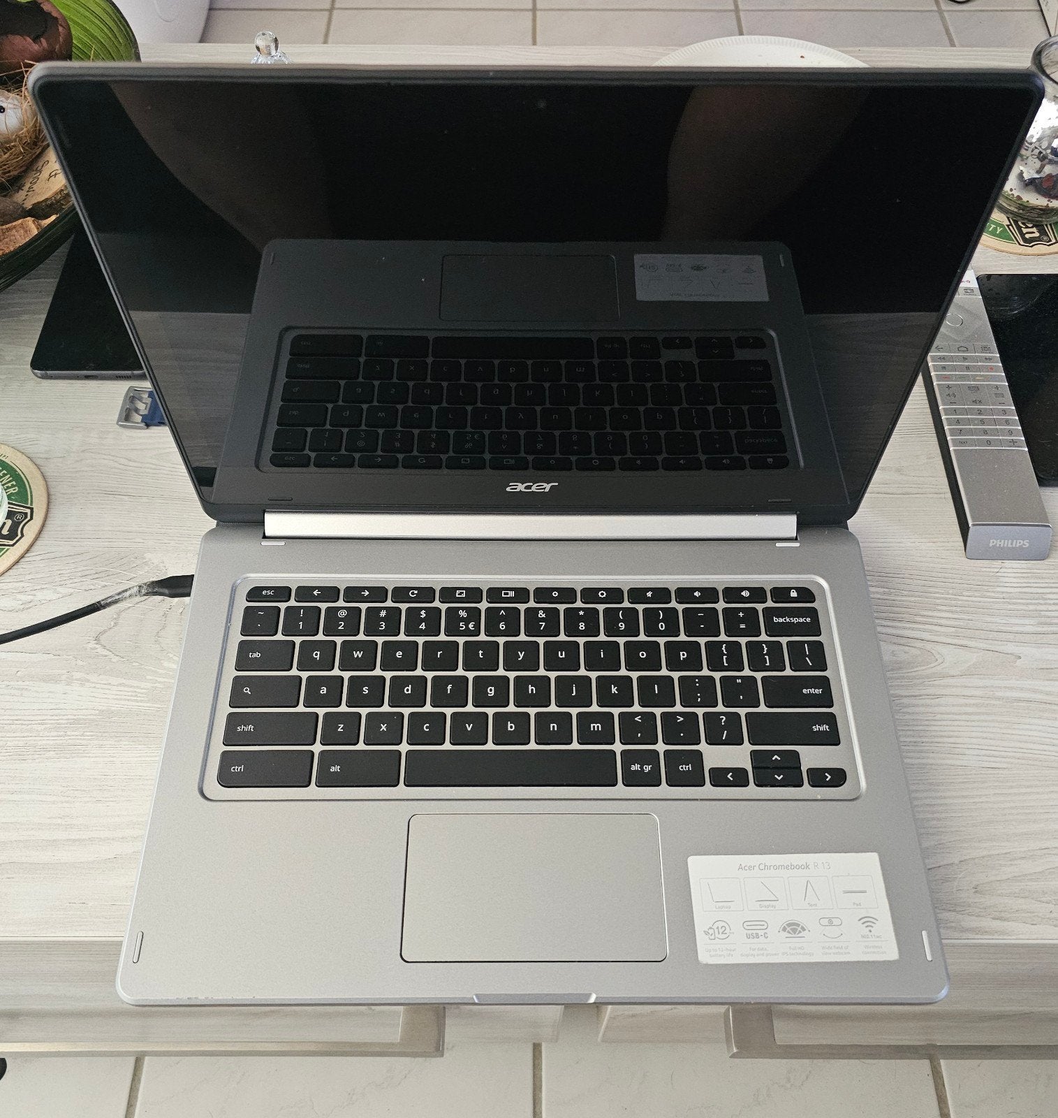 acer chromebook r13 muis doet het soms niet., Computers en Software, Ophalen, 14 inch, 4 GB of minder, Qwerty
