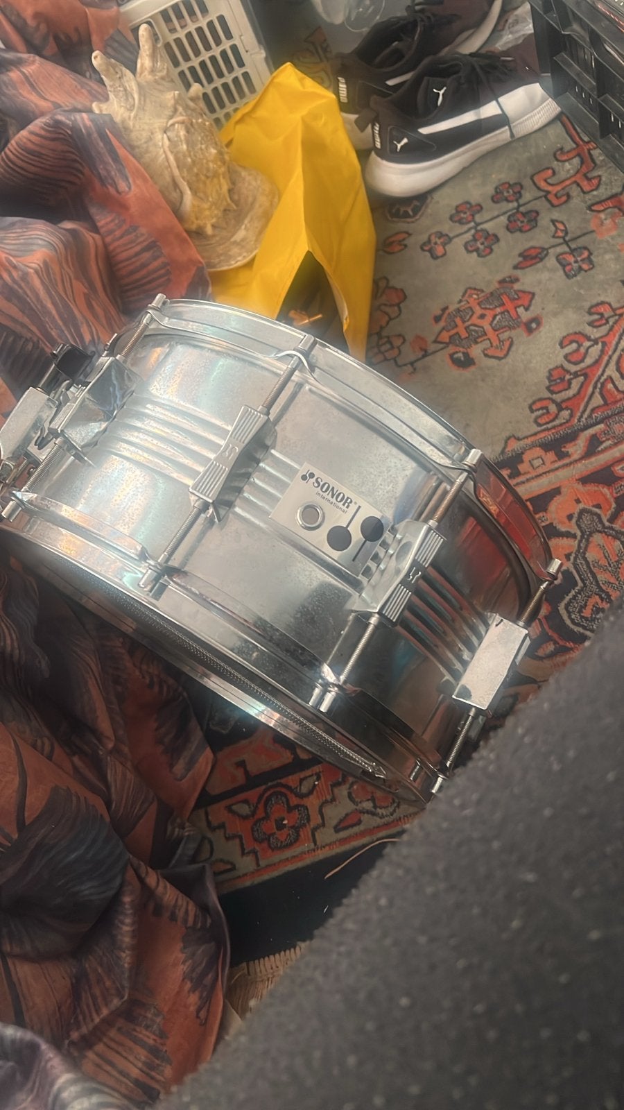 Vintage Sonor International 14"x6,5" Snare verchromt, Ophalen, Gebruikt, Sonor
