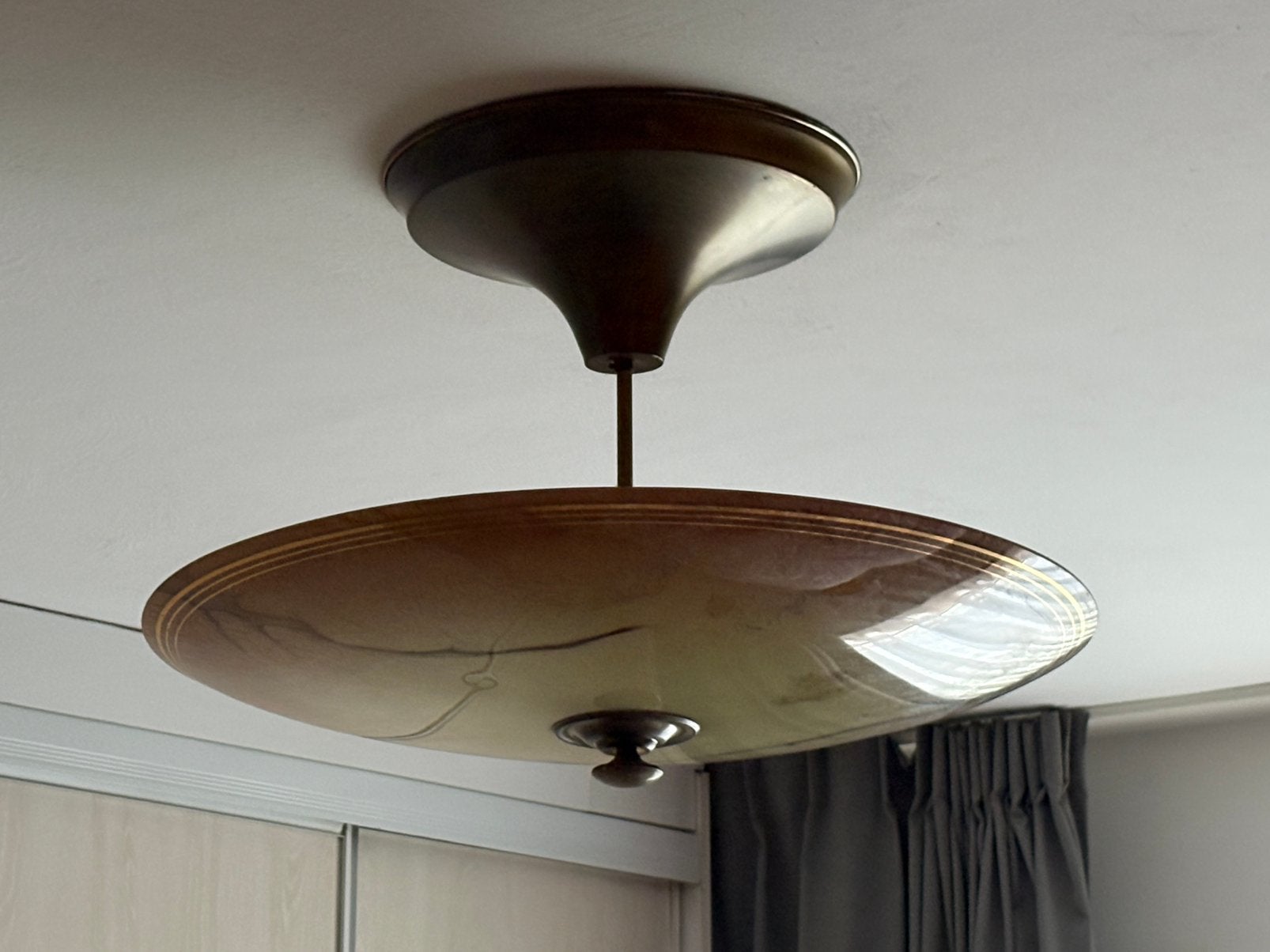 Antieke plafond lamp, Ophalen, Gebruikt