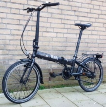 Nette vouwfiets Dahon vitesse 7 speed zwart nog als nieuw, Fietsen en Brommers, Fietsen | Vouwfietsen, 20 inch of meer, Velgrem