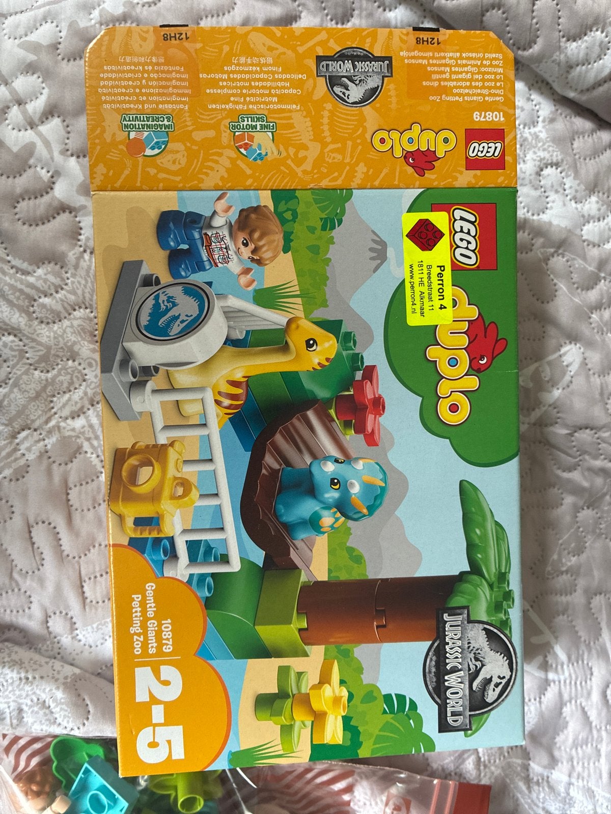 LEGO Duplo Jurassic World Gentle Giants 10879, Jurassic World, Ophalen of Verzenden, Zo goed als nieuw, Compleet