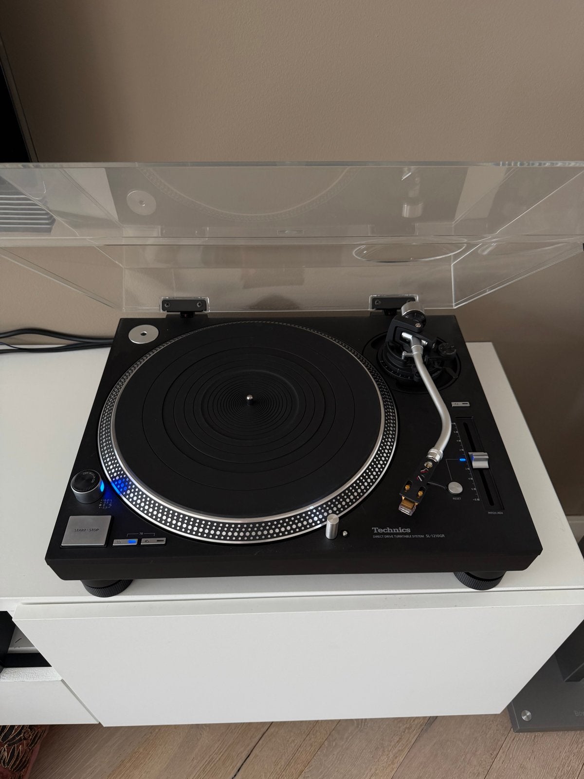 Technics SL-1210GR Direct Drive Platenspeler ZGAN, Ophalen, Pitch-regelaar, Zo goed als nieuw, Platenspeler