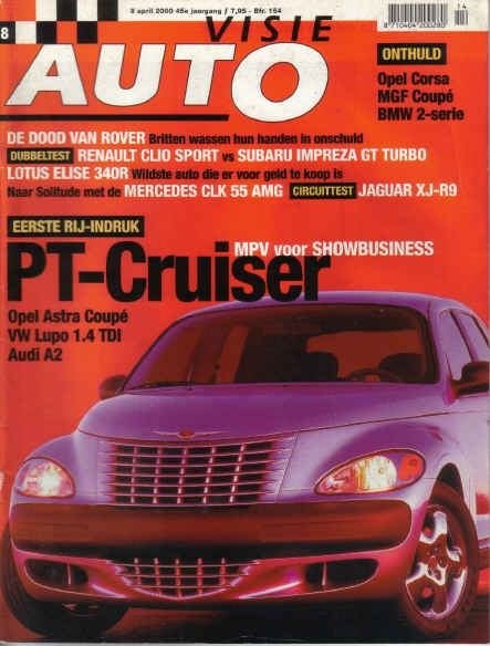 Autovisie 8 2000 : Renault Clio Sport 16V - Lotus Elise 340R, Ophalen of Verzenden, Gelezen, Algemeen