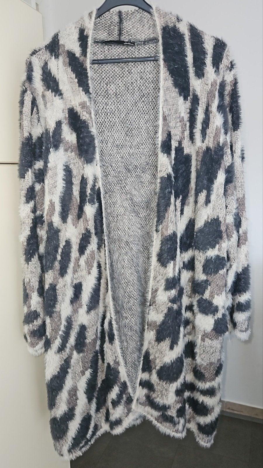 Le Comte prachtig lang vest luipaardprint fluffy Maat 42  xl, Ophalen of Verzenden, Zo goed als nieuw, Maat 42/44 (L), Bruin
