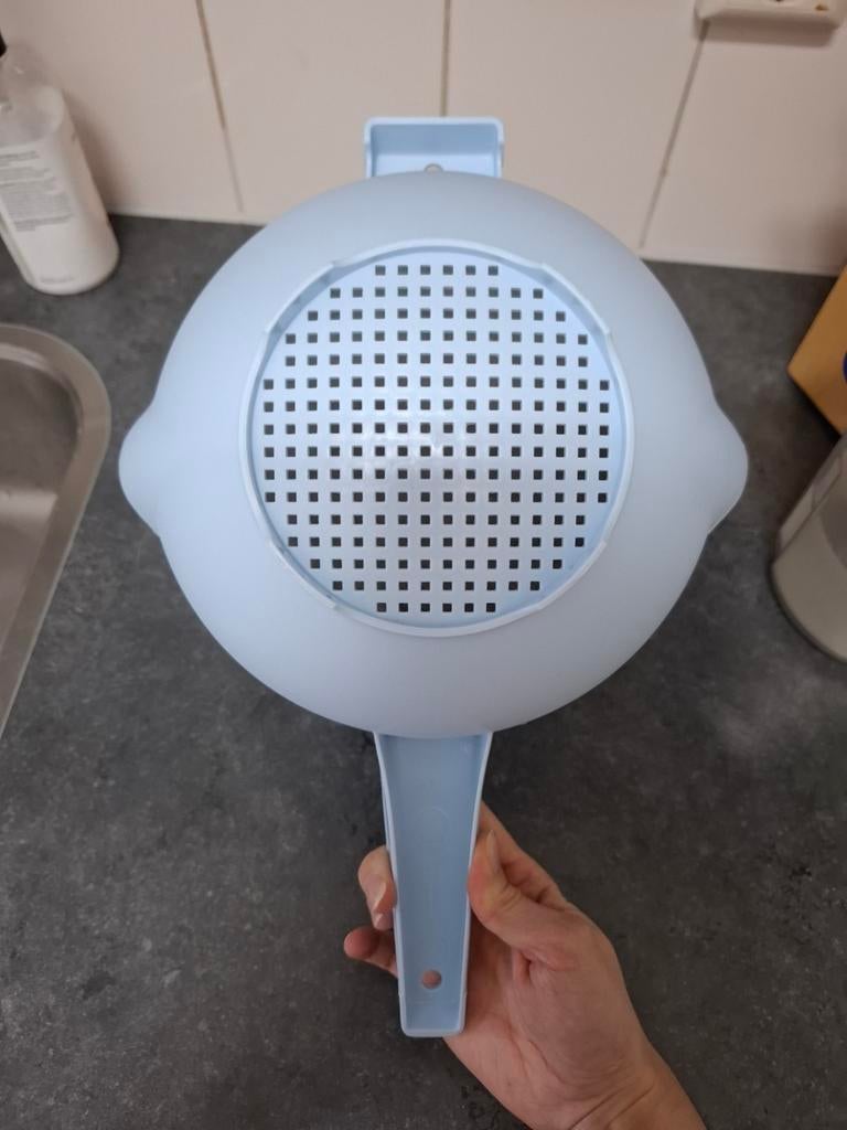 Tupperware Vergiet - Lichtblauw, Ophalen of Verzenden, Gebruikt, Blauw, Overige typen