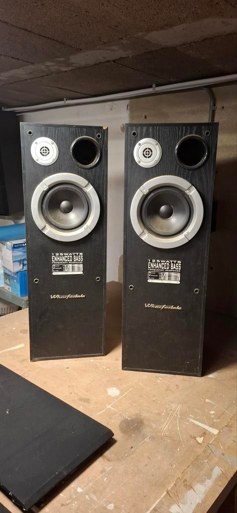 Wharfedale S900 set, Gebruikt, 60 tot 120 watt, Front, Rear of Stereo speakers, Ophalen