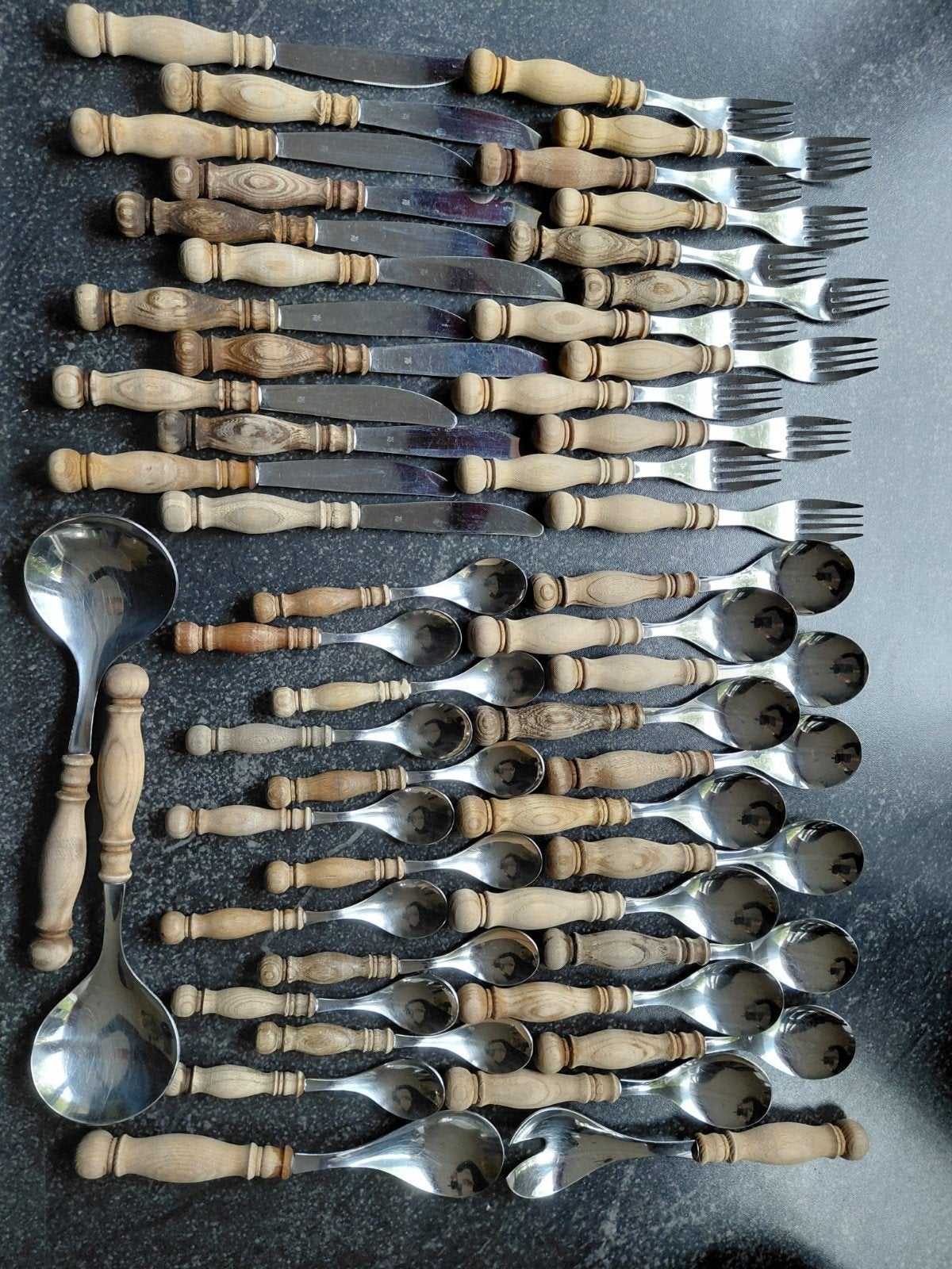 52 delig WMF bestek, lepels, messen vorken, Ophalen, Rvs of Chroom